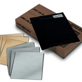 Step 3 :: Select a Metalphoto plate from the broad array of standard thicknesses, finishes,<br />and sizes available.